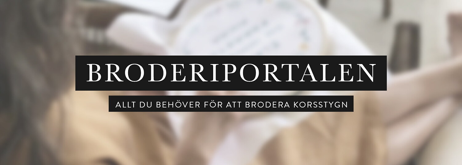 Broderiportalen - Allt du behöver veta för att börja brodera korsstygn