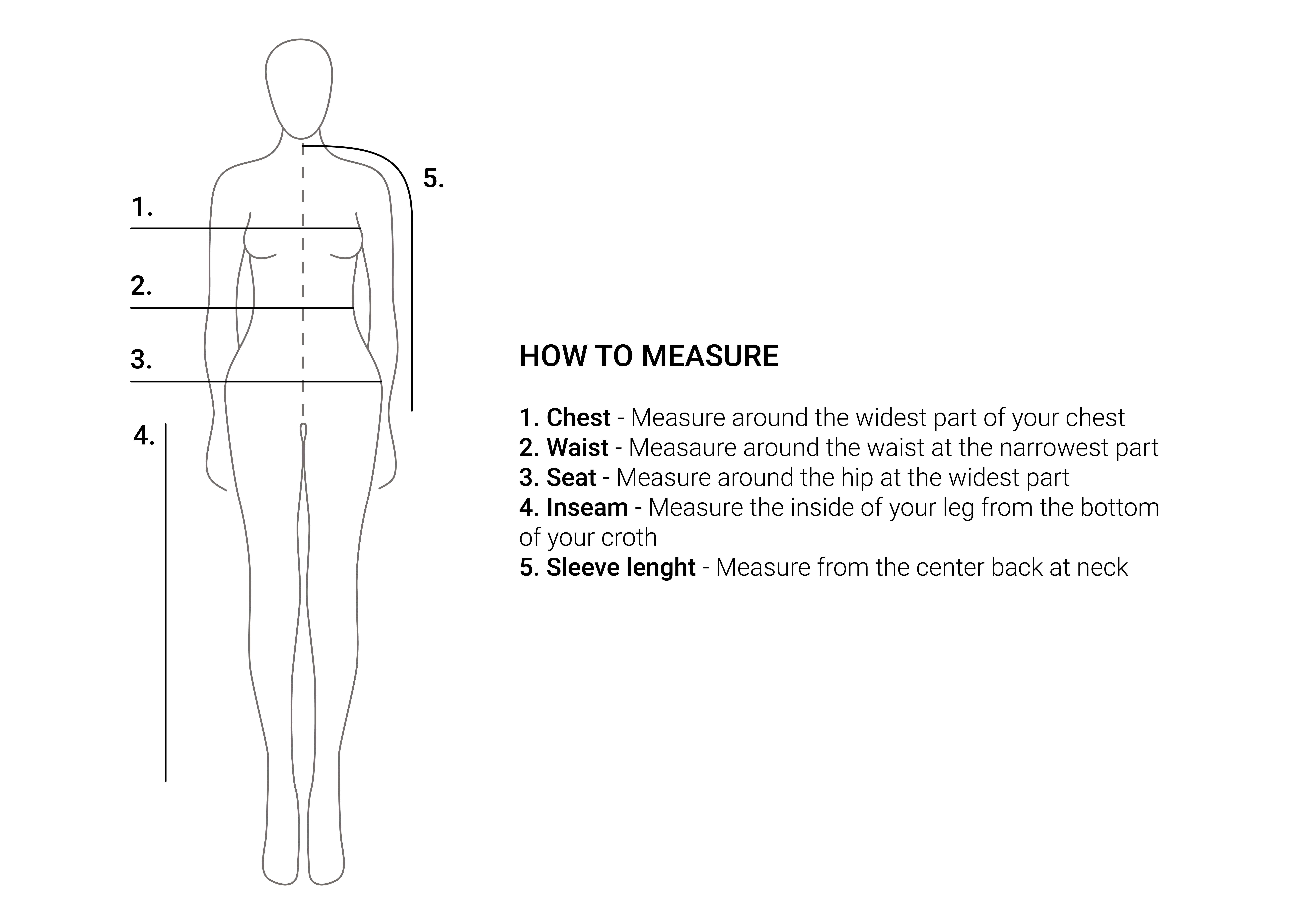 Size Chart, How to Measure for correct fit