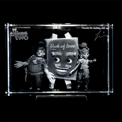 It Takes Two - 3D kristallblock