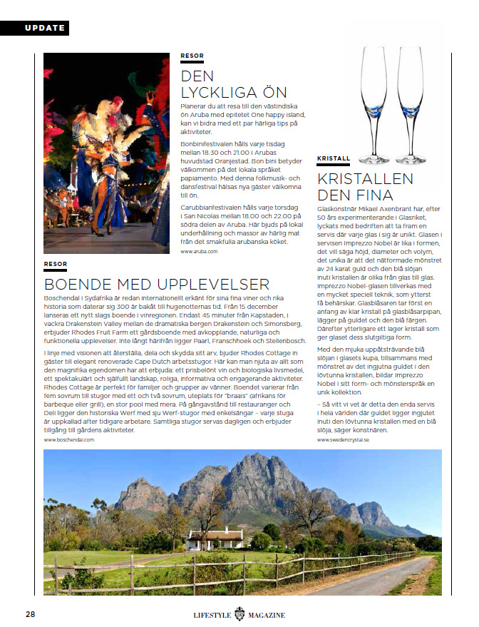 Sweden Crystal artikel - Lifestyle magazine