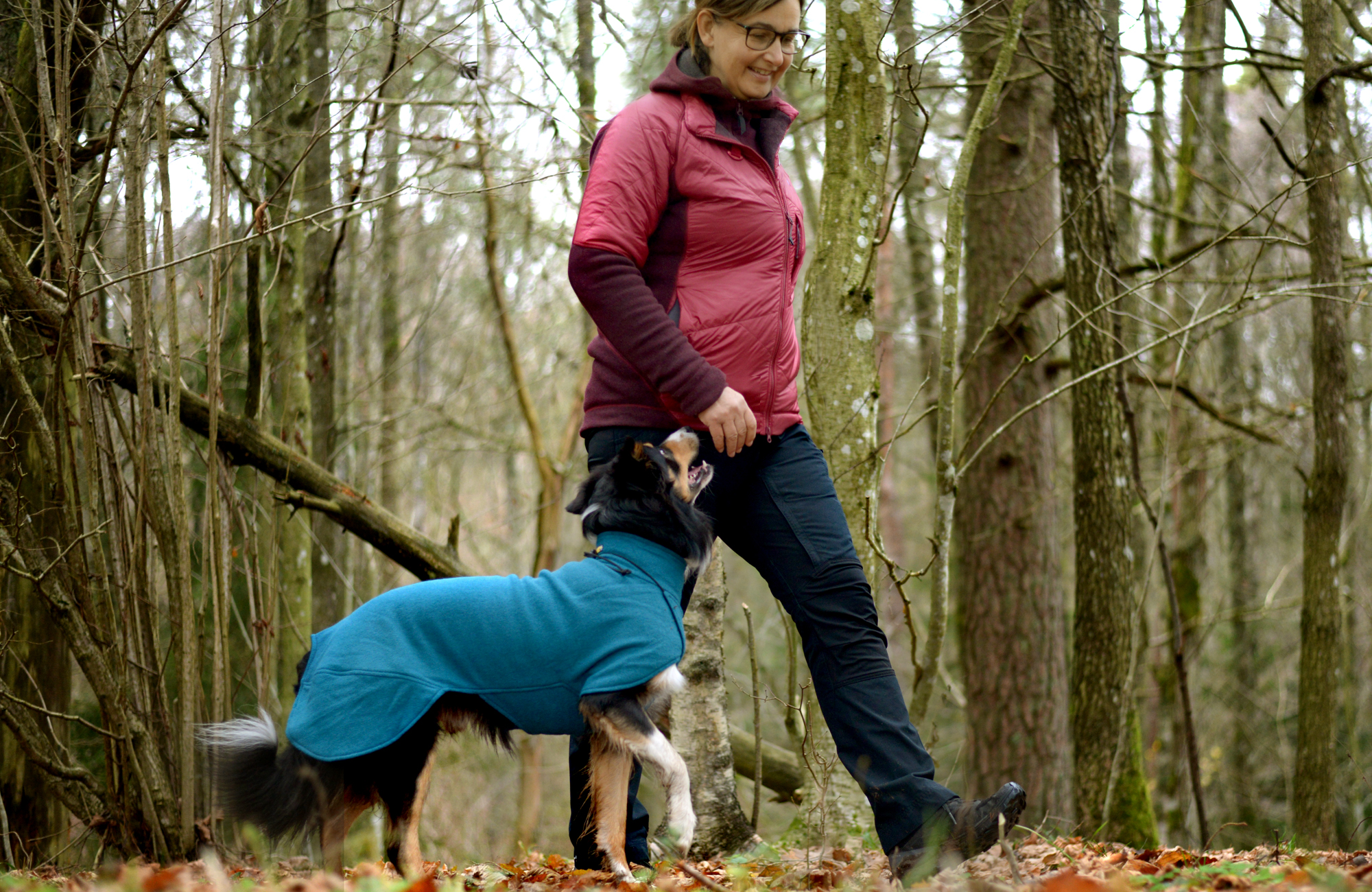 Karin Fischer Kristiansson och Vallhunden Chapman