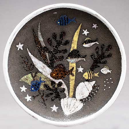 Anna-Lisa Thomson Upsala-Ekeby Spectra Dish (model 1066), length 45 cm