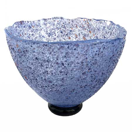 Bertil Vallien Kosta Boda Chicko Blue bowl (model 59605), diameter 11 cm