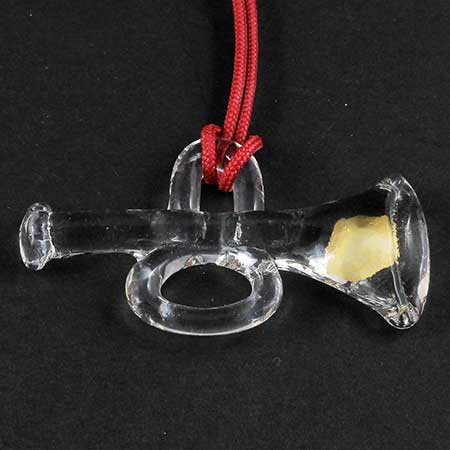 Berti Vallien Kosta Boda Christmas Ornaments Trumpet (model 97858)