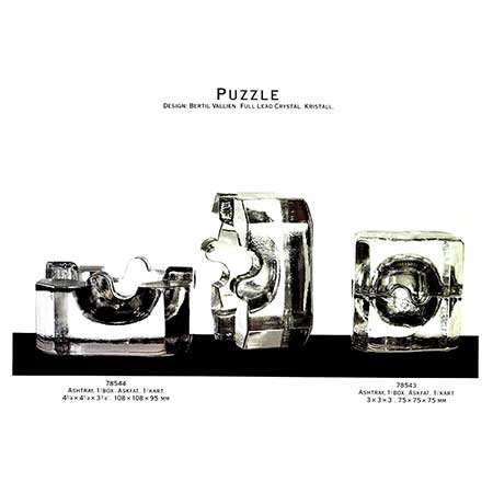 Bertil Vallien Kosta Boda Puzzle A Kosta Boda catalogue page