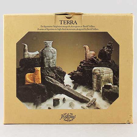 Bertil Vallien Rörstrand Originalbox till Terra-djuren