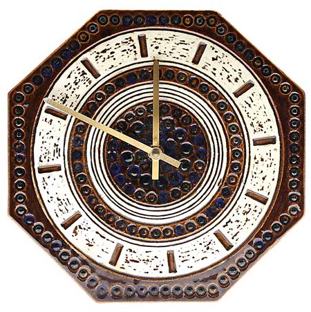 Britt-Louise Sundell Gustavsberg Clock Diameter: 26 cm