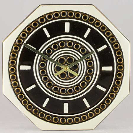 Britt-Louise Sundell Gustavsberg Clock Diameter: 24 cm