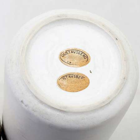 Britt-Louise Sundell Gustavsberg Mykene The lower side of a Mykene object