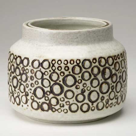 Britt-Louise Sundell Gustavsberg Mykene Vase, height 8 cm