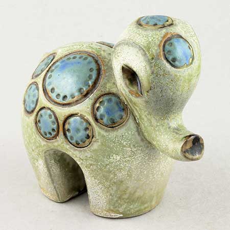 Britt-Louise Sundell Gustavsberg Ringo White Elephant (model 2), length 12 cm
