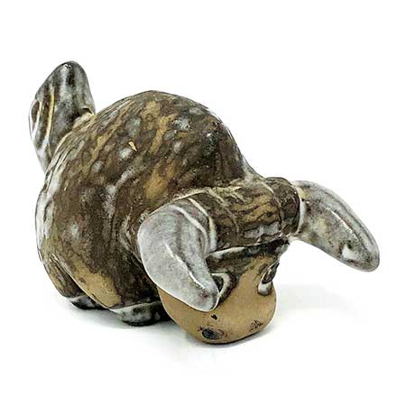 Ester Wallin Upsala-Ekeby figurine Bull (model 43145/975), made for Åhlen & Holm, length 13 cm