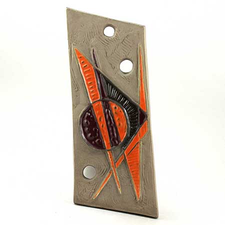 Ester Wallin Upsala-Ekeby wall plaques Gnistan (modell 0116), 1970, höjd 31 cm