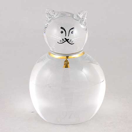 Göran Wärff Kosta Boda Famijen 1978, House Cat, height 9 cm