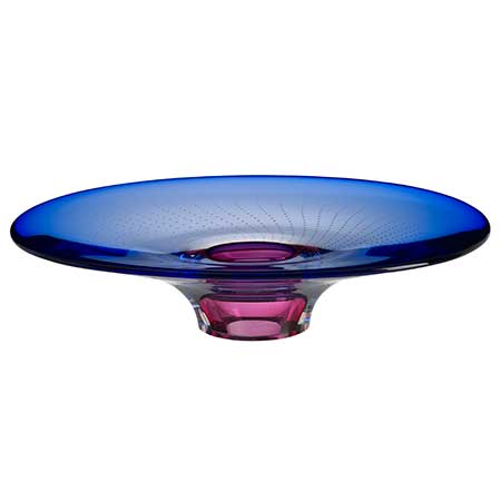 Göran Wärff Kosta Boda Zoom Dish (model 7079910), diameter 30,5 cm
