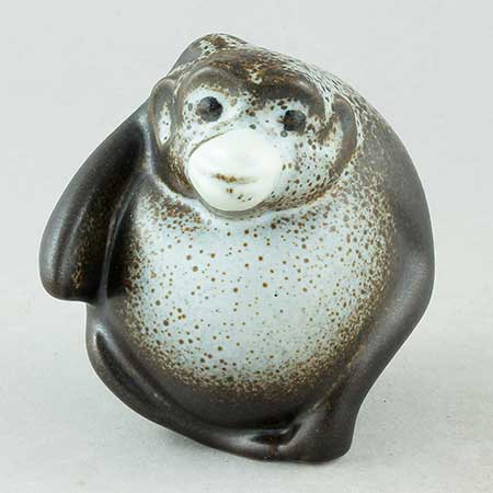 Gösta Grähs Rörstrand Animals Ape, height 8 cm