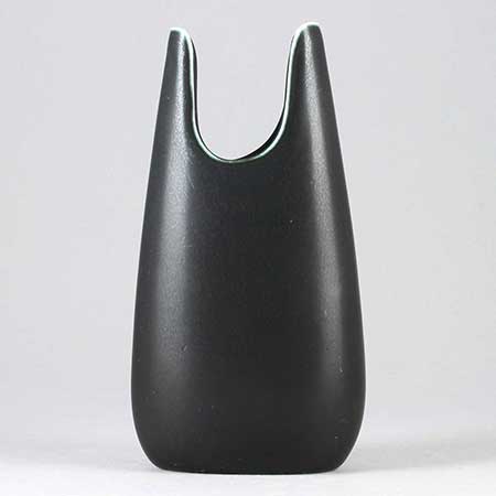 Gunnar Nylund Rörstrand Caolina Black vase, height 14 cm