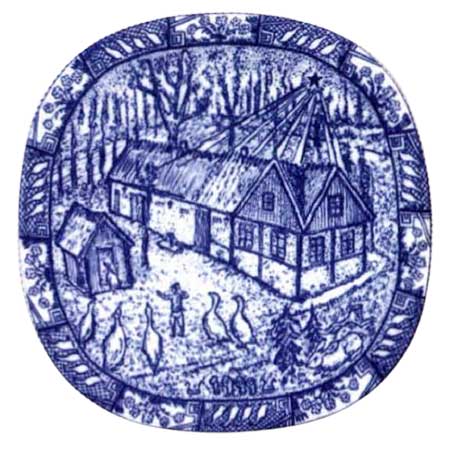 Gunnar Nylund Rörstrand Christmas Plates 1999
