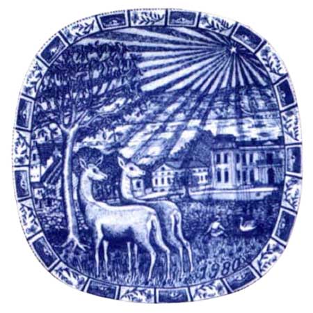 Gunnar Nylund Rörstrand Christmas Plates 1980