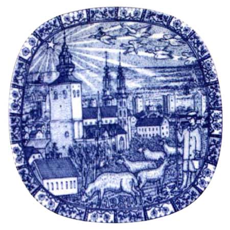 Gunnar Nylund Rörstrand Christmas Plates 1981