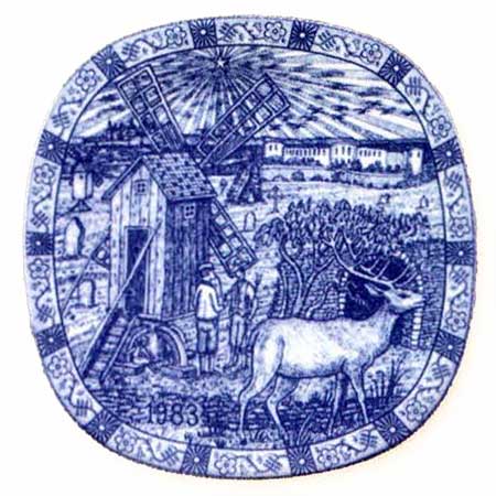 Gunnar Nylund Rörstrand Christmas Plates 1983