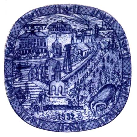 Gunnar Nylund Rörstrand Christmas Plates 1992