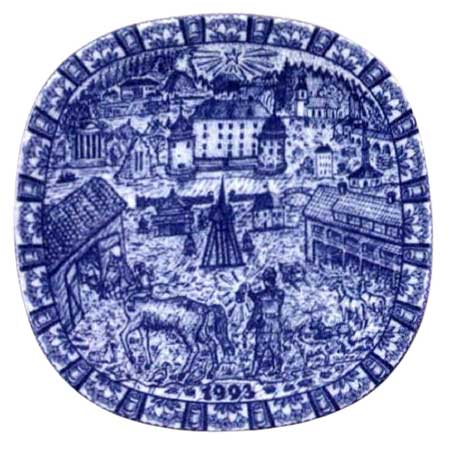 Gunnar Nylund Rörstrand Christmas Plates 1993