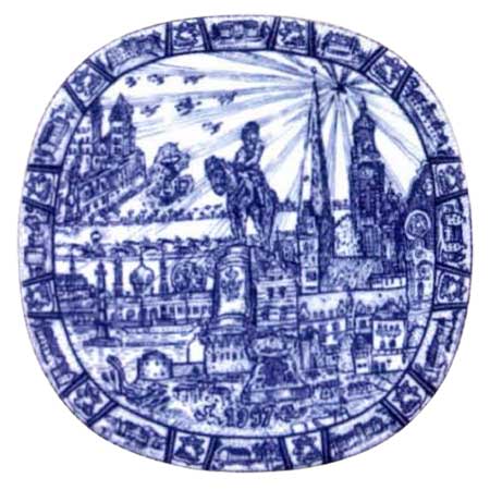 Gunnar Nylund Rörstrand Christmas Plates 1997