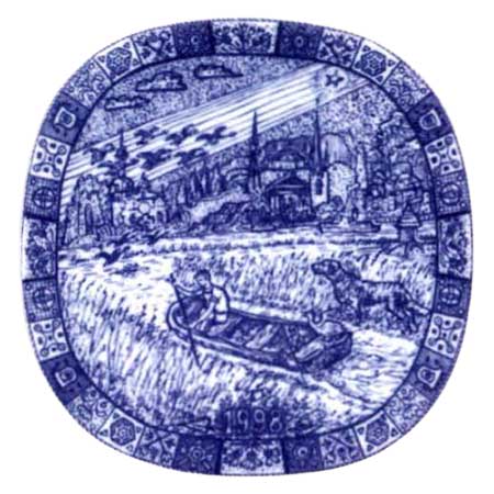 Gunnar Nylund Rörstrand Christmas Plates 1998