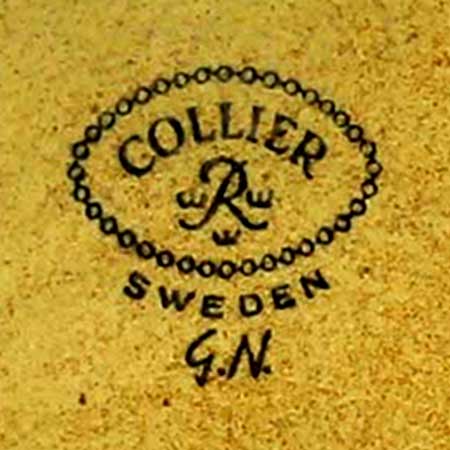 Gunnar Nylund Rörstrand The lower side of a Collier object