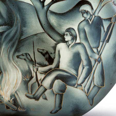 Gunnar Nylund Rörstrand Flambé Motif Number 1110