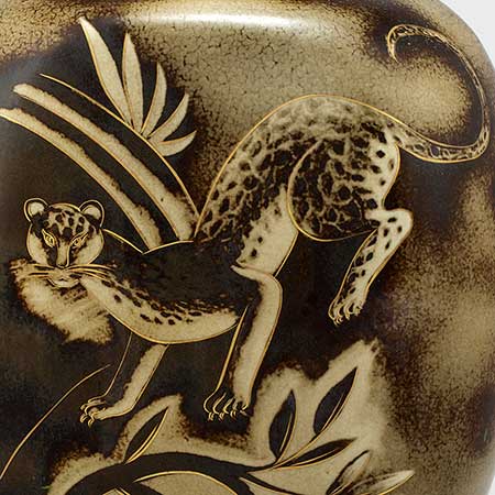 Gunnar Nylund Rörstrand Flambé Motif Number 1136