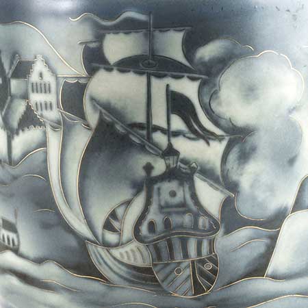 Gunnar Nylund Rörstrand Flambé Motif Number 1150