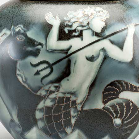 Gunnar Nylund Rörstrand Flambé Motif Number 196