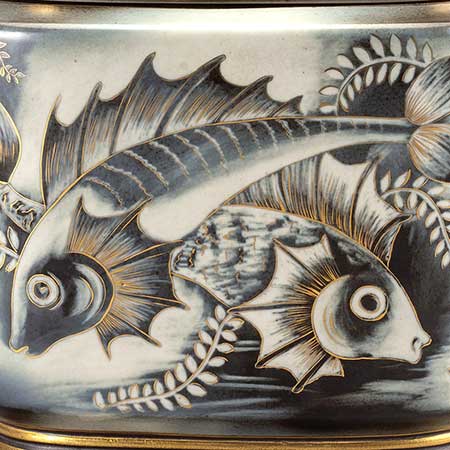 Gunnar Nylund Rörstrand Flambé Motif Number 7557