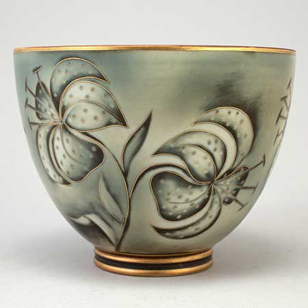 Gunnar Nylund Rörstrand Flambé Bowl, diameter 16 cm
