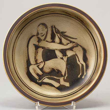 Gunnar Nylund Rörstrand Flambé Bowl, diameter 21 cm