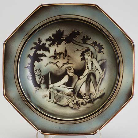 Gunnar Nylund Rörstrand Flambé Bowl, diameter 35 cm
