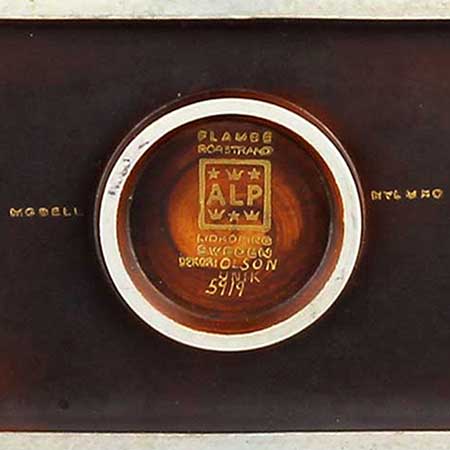 Gunnar Nylund Rörstrand Flambé lower side