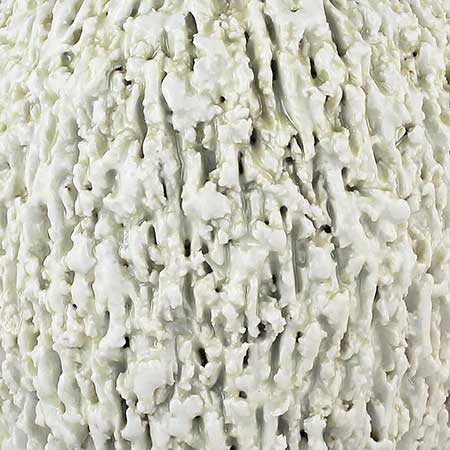 Gunnar Nylund Rörstrand Hedgehog vase White