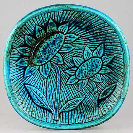 Gunnar Nylund Rörstrand Solros Dish, diameter 29 cm