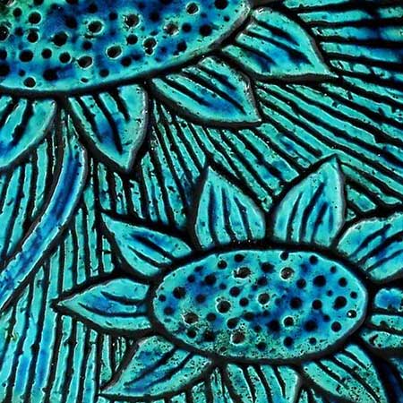 Gunnar Nylund Rörstrand Solros The turquoise Solros decor
