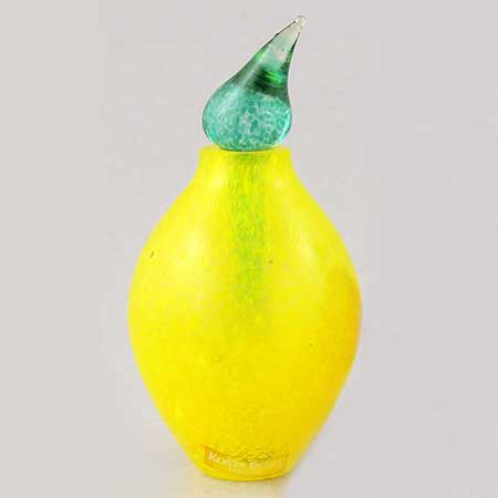 Gunnel Sahlin Kosta Boda Frutteria Gul flaska (model 89013)