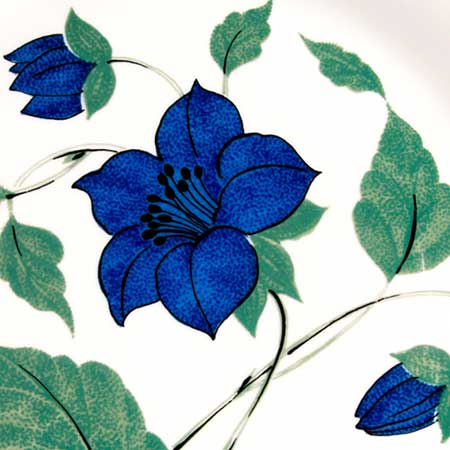 Gunvor Olin-Grönqvist Arabia Tea for Two The green/blue Tea for Two decor