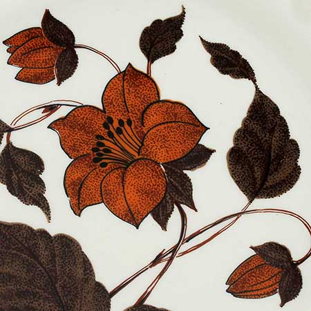 Gunvor Olin-Grönqvist Arabia Tea for Two The red/brown Tea for Two decor