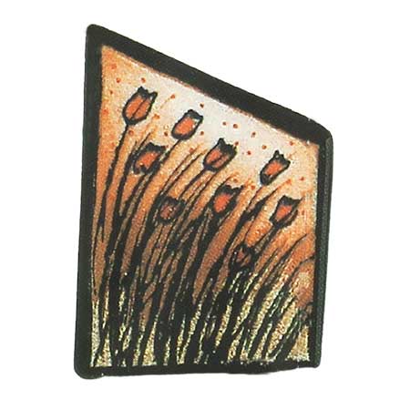 Heljä Liukko-Sundström Arabia Brooch Aamuruskon kukat (Dawn flowers)