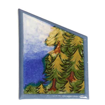 Heljä Liukko-Sundström Arabia Brooch Kuusimetsä (Spruce forest)