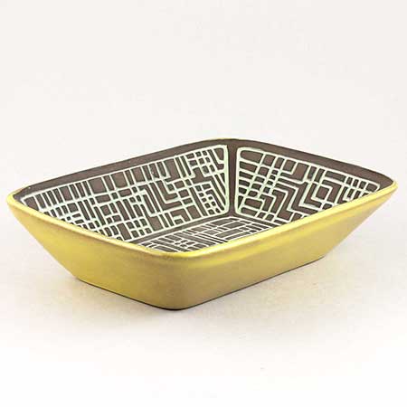 Hjördis Oldfors Upsala-Ekeby City Bowl (model 5174), length 23,5 cm