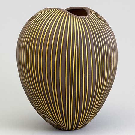 Hjördis Oldfors  Upsala-Ekeby Kokos Vase (model 5031), height 21 cm