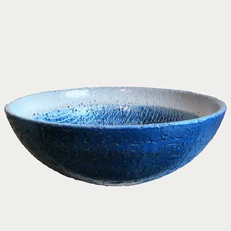Hjördis Oldfors Upsala-Ekeby Azur Bowl. Model 2509. Length 29,5 cm